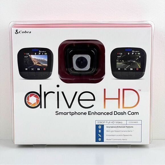 Cobra Drive HD Smartphone Dash Cam and iRadar BRAND NEW IN SEALED BOX - Picture 1 of 8
